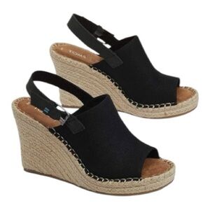 TOMS-MONICA WEDGE SANDALS-WOMENS SIZE 9